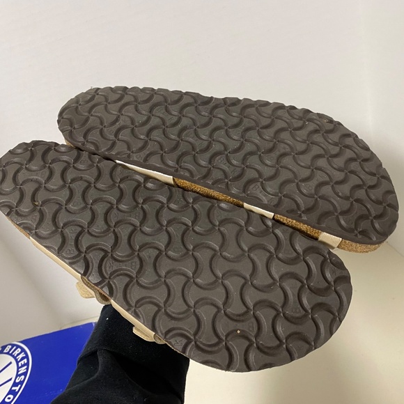 Birkenstock Size 40 Mayari Women Toe Loop Sandal Pearl White With Box - Picture 6 of 15